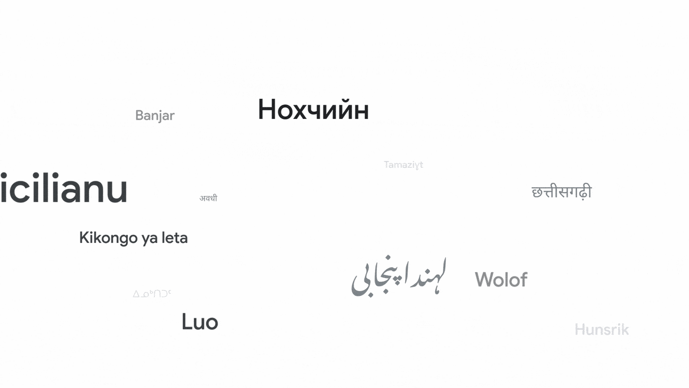 A video of a variety of languages we’ve added to Translate including Luo, Wolof, Veneto and those in additional scripts